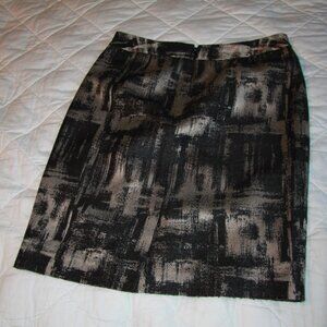 Talbots Black and Gold Skirt 2P